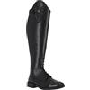QHP Stivali da equitazione in pelle Sasha Adult larghi neri con parte superiore intercambiabile, cerniera posteriore (42 EU)