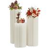 SanBouSi 3 Pezzi Supporti Cilindrici Tondi, Supporti per Espositori in Cartone per Fiori, Supporti per Espositori per Matrimoni, Baby Shower, Tavolo per Dessert, Festa di Compleanno, Decorazioni per