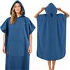 Hexify Poncho da bagno in microfibra, per donne e uomini, realizzato al 100% con bottiglie PET riciclate, asciugamano come aiuto per cambiarsi in spiaggia e per sport acquatici - ad asciugatura rapida