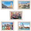 Generico 5 Calamite Legno 5x7cm Italia Venezia Souvenir Regalo Turismo Gadget Idea