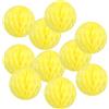 PATIKIL 6 Pompon Di Carta Igienica Fiori A Pallina, 10 Pezzi Decorazione Appesa A Palline Di Fiori Di Carta Per Compleanno Matrimonio Sfondi Per La Casa, Giallo
