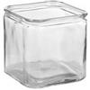 EURO ITALIA Vaso Vetro CUBO Cm 15X15X15 CENTROTAVOLA Vintage