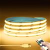 LRGBST DC5V USB Dimmabile Striscia a LED COB,1M Bianco caldo COB LED Strip Light con dimmer di telecomando per illuminazione della cucina interna camera da letto soggiorno