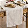 Artoid Mode Runner da tavolo in stile rustico autunnale, beige, 33 x 183 cm, decorazione per casa, soggiorno, tavolo, interni, vacanze, feste