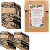 Magic Garden Seeds Bustine per semi, mini sacchetti regalo da etichettare e riempire con semi raccolti da sè o piccoli doni - 25 bustine di carta da pacchi marrone stampata