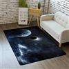 Sticker Superb. Tappeto Galassia Cielo Stellato Per Ragazzi Ragazze 3D Universo Pianeta di Stampa Tappeto Camera da Letto Soggiorno Decorazione Pavimento Interno Tappetino Antiscivolo Lavabile (Colorato 5,80x120 cm)