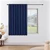 Joydeco Tende Oscuranti con Passanti, Set da 1, Tenda da Camera da Letto e Soggiorno, Tenda Termica Blu Marina, Protezione dal Calore, 1 Pezzo