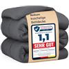 Bedsure Piumone 135x200 4 Seizoenen - Copriletto 135x200cm Certificato Oeko-TEX - 300GSM Morbido Caldo Piumino Coperta da Letto per Allergici, Grigio