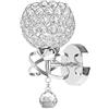 PETITES ECREVISSES Lampada da Parete Moderno Cristallo Applique da Parete E27 Industriale Lampadario Da Soffitto Creativa Per Corridoio Scale Ingresso Camera da Letto per Bambini (Argento)
