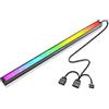 CAM2 ARGB - Striscia di luci da 5 V, effetto sonoro sincrono LED rotti, illuminazione decorativa per computer, illuminazione da gioco, 30 cm