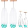 MICHIHOMIE 2 Pezzi Scovolino per Bottiglie Compatibile con Bottiglia di Vetro e Plastica Sodastream, 32cm Spazzola Puliscibottiglie per Caraffe di Vetro, Biberon, Borracce, Pulisce in Modo Efficace