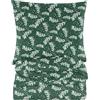 Cotton Market Completo Lenzuola Matrimoniali Cotone - 155x220 cm - Copripiumino Matrimoniale Set con Cuscino 70x80cm - Biancheria da Letto a Fantasi - Pino, Verde