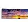 ARTTOR Moderno Quadro su Tela 140x50 cm Stampe da Parete Paesaggi Marino - 2967