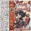 LuminCross Adesivi Scrapbooking Vintage, Sticker Book Washi da 24 Fogli con 480 Motivi Pretagliati, Teschi Ragnatele e Rose in Stile Gotico Scuro, per Journaling e Diario Gotico, Junk Journal, Fai da Te