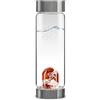 VitaJuwel ViA FITNESS - Bottiglia d'Acqua delle Gemme con Diaspro rosso, Magnesite e Cristallo di Rocca