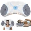 ROOWANA Cuscino CPAP per Dormienti sul Fianco e sulla Schiena - Riduce Perdite d'aria e Pressione della Maschera, Cuscino in Memory Foam Premium per Maschere CPAP, Grigio