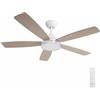 Aigostar Ventilatore da Soffitto con Luce e Telecomando Silenzioso， 2700K/4000K/6000K Dimmerabile， 30W Motor DC Reversibile ， 6 Velocità， Adatto per soggiorno， camera da letto e sala da pranzo