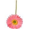 Wilitto Fiori di gerbera artificiali Jamesonii con stelo realistica finta seta per casa ufficio tavolo centrotavola finto ramo floreale rosa