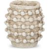 Oairse - Vaso in cemento con nodi strutturati, vaso moderno per erba delle pampa, vaso da tavolo per decorazione soggiorno, casa, ufficio, vaso per erba delle pampa, decorazione rustica antica