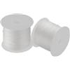 SKYPRO Filo di nylon trasparente non elastico, diametro 0,8 mm, per ornamenti natalizi, gioielli, artigianato, pesca, 8 m, 2 rotoli