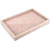 TABHOUKIT Vassoio Bagno Portaoggetti Marmo Naturale Svuotatasche Ingresso Versatile Vassoio da Letto Decorazioni Vassoio Soggiorno Cucina Profumi Asciugamano Pianta Candele (Rosa, 30 x 20 x 3 cm)