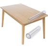 TENDEEVOLUTION Copritavolo Trasparente Impermeabile - Tovaglia Plastificata Rettangolare in PVC, Pellicola Protettiva per Tavolo, Scrivania e Tavolino - Varie Altezze e Spessori (Spessore 0,50 MM, 140 × 100 cm)