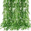Minnhua 50PCS Edera Finta Decorazioni 180cm Foglie Finte per Balcone Edera Finta Rampicanti Foglie Verdi Artificiali Pianta Finta Cadente per Decorazioni Giardino Balcone Parete Festa