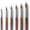 Fuumuui Pennelli Liner Acquerello Professionali - Set di 6 Pennelli da Artista con Serbatoio per Colore e Punta Migliore per Pittura ad Acquarello, Colori acrilici liquidi | Liner Watercolour Brushes