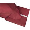 Tata Home Completo Lenzuola Raso di Cotone Matrimoniale Completo Letto 2 Piazze Tinta Unita Colore Bordeaux