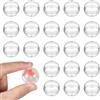 Warmhm Capsule automatiche di gomma da masticare, 100 pezzi, vuote, rotonde, piccole sfere, contenitori per i prezzi, in plastica, per regali fai da te, decorazione da 28 mm