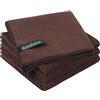 KinHwa Barista - 4 asciugamani da barista, estremamente assorbenti, 30 x 30 cm, colore marrone