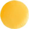 Fouriding Cuscino rotondo 45 cm, morbido e rotondo, in pile olandese, per soggiorno, divano, letto, sedia, pavimento, auto, divano, decorativo (giallo)