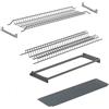 AERREGI KIT SCOLAPIATTI IN METALLO CON TELAIO VASCHETTA RACCOGLIGOCCE E DUE SUPPORTI DI FISSAGGIO LATERALE | SCOLAPIATTI NERO ARDESIA ALTA QUALITA' | PER PENSILI DA 60-80-90 cm (86 cm per pensili da 90 cm)
