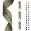 SLANTASTOFFE BRINGEN SIE UNSEREM STOFF L Slantastoffe 5 m Chiusura Lampo Infinita, Spirale 3 mm + 15 cursore/Cerniera 32 Colori, Merce al Metro