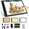 Elice Tavolo luminoso ricaricabile A2 con batteria da 5200mAh, 3 modalità di luce a colori, tavoletta luminosa ultrasottile con luminosità a 6 livelli/regolabile, tavolo luminoso per schizzo, pittura
