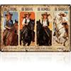Generic Targa In Metallo Western Cowboy Lady Inspirational Women Be Strong Be Brave Aziendale Metal Tin Signs Caverna Dell'Uomo Cartello In Metallo Per Decorazione Murale Club Man Cave S