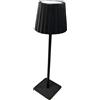 Silamp Lampada da Tavolo Nero Portatile senza fili batteria ricaricabile Touch Switch
