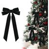 Generic 12 fiocchi di velluto rosso per albero di Natale, fiocchi in velluto vintage, ornamenti per albero di Natale, ghirlande, confezioni regalo, decorazioni per interni ed esterni, vacanze, matrimoni
