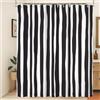 Xiaoterna Tenda da doccia a strisce Linea geometrica astratta Arte di lusso Tenda da bagno Linee geometriche moderne Tenda da doccia minimalista Tessuto impermeabile lavabile in lavatrice 180x200cm