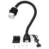 Alnemy Morsetto di tipo C flessibile a collo di cigno luce 900 lumen LED da lavoro con per tornio fresatrice cnc macchina da cucire strumento di illuminazione industriale lampada a macchina, nero (base