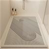 Z·Bling Tappeto Doccia Antiscivolo 50x70cm,Tappetino Vasca in Luffa,Tappeto Bagno Senza Ventose,Tappetino Doccia con Fori di Drenaggio,Motivo Geometrico 49