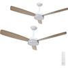 Aigostar Ventilatore da Soffitto con Luce e Telecomando Silenzioso， 2 Pack，2700K/4000K/6000K Dimmerabile， 25W Motor DC Reversibile ， 6 Velocità， Adatto per soggiorno， camera da letto e sala da pranzo