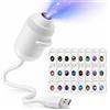 Generico Hd smart Dynamic 5d Holographic Night Light Projector, star projector night light for Bedroom Ceiling Wall Room Decor，24 Star Fragments