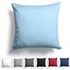 Alreya Federe per Cuscino in Raso 100% Cotone - 80 x 80 cm Azzurro - Con Chiusura Lampo, Morbidissima, la confezione include solo la Federe