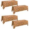 AJINXIN Confezione da 4 tovaglie con stampa giraffa, strisce di giraffa, tovaglie per feste a tema animale, feste di compleanno, zoo, safari, baby shower, compleanno a tema giungla, 130 x 220 cm
