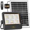 Eleganted Faro Led Esterno con Pannello Solare, 3400LM Fari Solari a Led da Esterno IP67 Impermeabile Lampione Solare, SMD Ultra Faretto led per Giardino