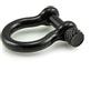 Ganzoo Set 10 Grilli Omega in Acciaio Inox, 25mm x 22mm, Nero, Misura S, Chiusura a Vite con Perno, per collegare cordini e Nastro, per Braccialetti Paracord, collari, Cinture, Cinghie e bricolage