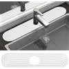 anyuan boy Tappetino antigoccia per lavello, paraspruzzi, altamente assorbente, per cucina, bagno, 45 x 10 cm, pietra diatomite, bianco