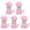 Alize Puffy, 5 gomitoli di lana da 100 g, 500 g, per lavoro a maglia senza ago Rosa 31