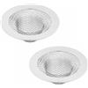 SENRISE 2 filtri per lavello da cucina, 5cm/2,9 pollici in acciaio inossidabile acchiappa-capelli filtro a rete protettore scarico bagno per vasca da bagno e doccia (taglia piccola)